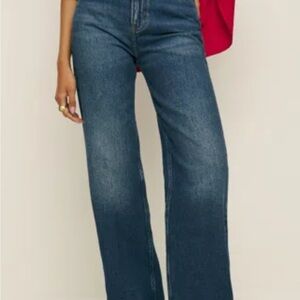Reformation Cary High Rise Slouchy Straight Leg Jeans